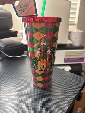 Elf Movie Holiday Insulated Tumbler - Green & Red